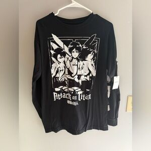 Ripple Junction Attack On Titians Anime Manga Long Sleeve T Shirt Unisex SZ M